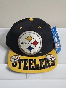 Vintage Pittsburgh Steelers Mütze 90er Snapback Cap Drew Pearson NEU LESEN - Bild 1 von 24