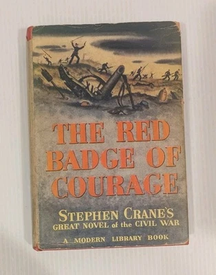 The Red Badge of Courage, Stephen Crane MODERN LIBRARY Antique 1925 HC w/RARE DJ Foto 1 de 4
