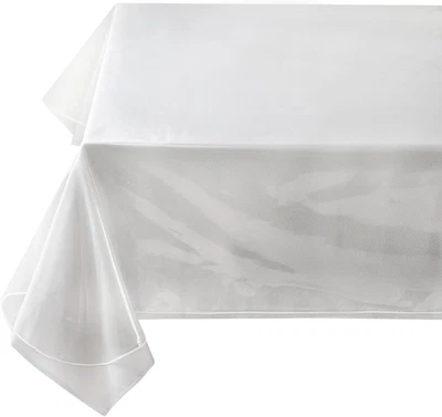 Heavy Duty Crystal Clear Plastic 100% Waterproof Tablecloth Protector, Vinyl PVC - Image 1 of 4