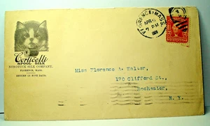 1906 CORTICELLI SPOOL SILK Advertising BABY KITTEN CAT Illustrated Cover - Picture 1 of 2