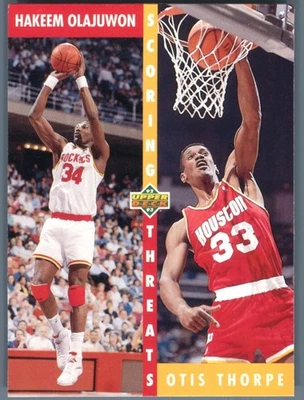1992-93 Upper Deck Houston Rockets Hakeem Olajuwon / Otis Thorpe #501 - Image 1 of 2
