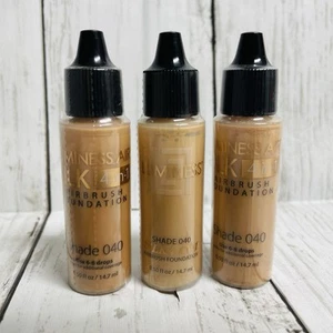 Lot Of 3 Luminess Airbrush Silk 4-In-1 Shade 040 Foundation .50oz~Sealed - Picture 1 of 4