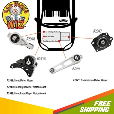 NUEVO kit de montaje de motor y transmisión para Dodge Neon 03-05 2.0L 16V SOHC Foto 1 de 4