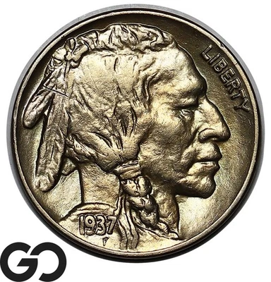 1937 Buffalo Nickel, Solid Gem BU++ - Image 1 of 2