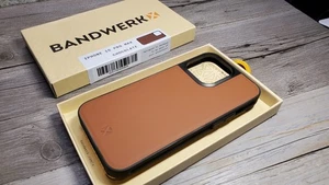 BandWerk Performance Leather Case | Chocolate | for iPhone 15 Pro Max NIB - Picture 1 of 2