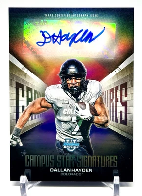 Bowman U Chrome Campus Star Signatures 2025 #CSS-DH Dillon Hayden Foto 1 de 2