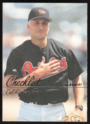 1997 Fleer Cal Ripken, Jr. Checklist Card #723 - Baltimore Orioles - Image 1 of 2