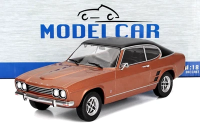 MCG 1/18 DIECAST 1973 FORD CAPRI MK1 MKI GXL COPPER BROWN GOLD METALLIC MCG18537 - Image 1 of 4