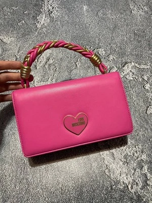 Love Moschino Handheld Pink Handbag Shoulder Strap - Image 1 of 4