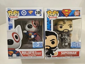 IN HAND Funko POP! Target Bullseye Superman # 249 + Superman #557 Exclusive - Bild 1 von 19