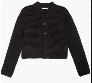 Cardigan Vince Block Stitch. Nero. Small/P.  Prezzo consigliato $428 - Foto 1 di 5