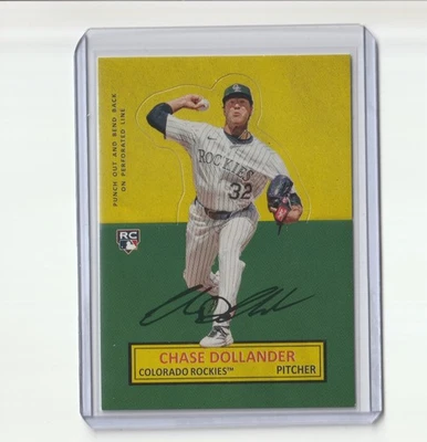 Chase Dollander 2025 Topps Archives 1964 Stand UPS Insertar Tarjeta Béisbol 64SU-7 Foto 1 de 2