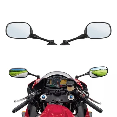 Espejos retrovisores negros aptos para HONDA CBR 600RR 2003-2025 CBR1000RR 2004-2007 Foto 1 de 4