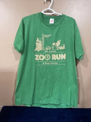 1987 5th Annual Zoo Run & Dakin Romps  Columbus, Roadrunners, Graphic T-shirt - Image 1 of 4
