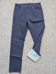 Hiut Jeans 32x30 Blue A B Commuter Raw Denim Reflective Short Run Wales Casual - Imagen 1 de 24