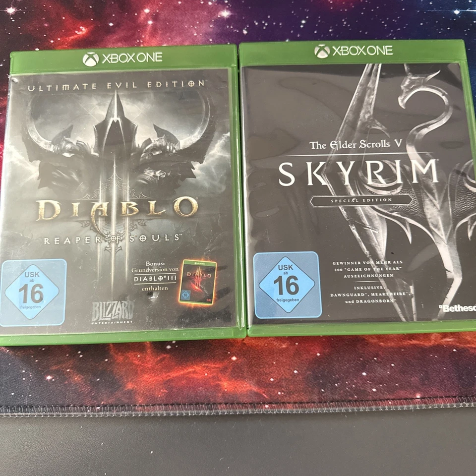 The Elder Scrolls V Skyrim + Diablo 3 Reaper of Soul Xbox One Spiel OVP - Bild 1 von 2