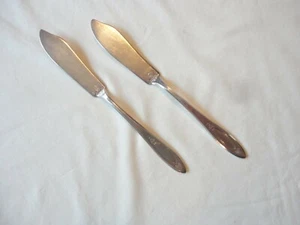 Oneida Silverplate Community 1917 Adam Pattern Butter Knives Flatware Set of 2 - Picture 1 of 4