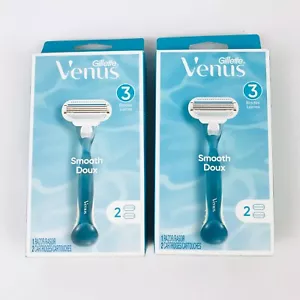Gillette Venus Smooth Damen Rasierer mit 3 Klingen und Nachfüllpatronen - Bild 1 von 3