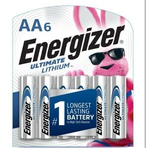 Energizer Ultimate Lithium AA Batteries (6 x 4-Pack) 24 Batteries. Exp. 2041