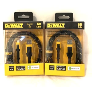 Dewalt DXMA1311322 Câble de Charge Renforcement pour Micro USB (6ft) pour Android 2PK - Photo 1 sur 4
