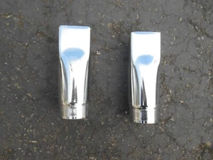 Vintage 1970's dual exhaust tips Mopar Chevy Ford GM Pontiac Olds Mustang GTX - Picture 1 of 9