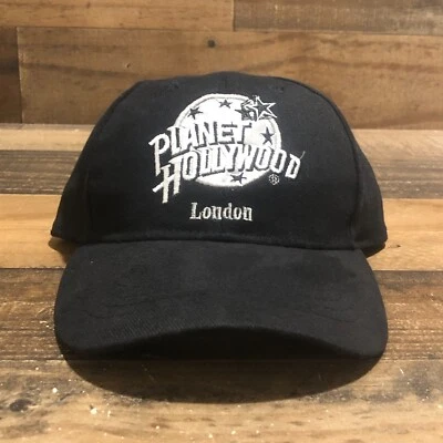 De colección Planet Hollywood Sombrero Correa Papá Gorra Para Hombres Negro Gris Londres Años 90 Informal Foto 1 de 4