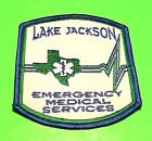 LAKE JACKSON  TEXAS  TX  EMERGENCY MEDICAL SERVICES  EMS  4"   VINTAGE   PATCH