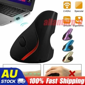 New 5D Wired Ergonomic Vertical Optical Mouse Mice USB For Computer PC Laptop - Picture 1 of 14