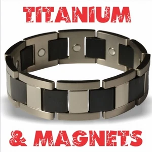 Dick Wicks Slam Dunk Titanium Wide-Fit Bracelet Magnets 20mm - Picture 1 of 6