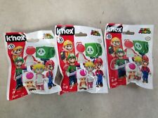Lot of 3 - World of Nintendo Super Mario Bros. K'Nex Series 10 Blind Figure Pack