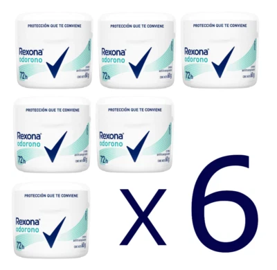 6 x Rexona - Odorono | Creme antitranspirante | 60g - Imagem 1 de 4