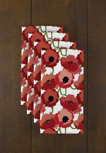Red Poppies 18" x 18" Napkins 1 Dozen - Picture 1 of 1