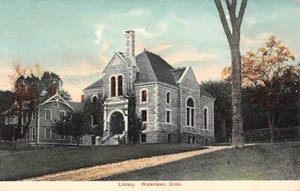WATERETOWN, CT ~ LIBRARY, Pub. by A. N. C. ~ 1910s - Picture 1 of 2