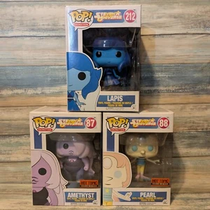 Steven Universe Crystal Gems Funko Pop Amethyst (87) Pearl (88) Lapis (212) Lot - Bild 1 von 8