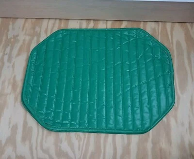 Lot Of 2 Vintage Green Quilted Placemats 80s 90s Green Shiny Table Decor - Image 1 of 4