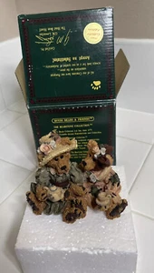 Boyds Bear Bearstone Emma and Bailey Afternoon Tea# 2277 Approx 3.25" Tall- New - Picture 1 of 9