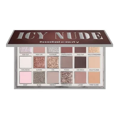 Auténtica paleta de sombras de ojos Huda Beauty Icy Nude totalmente nueva Foto 1 de 4