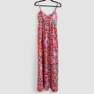 Felicity & Coco Colby Kalidis Print Colorful Petite Maxi Dress, MP - Image 1 of 4