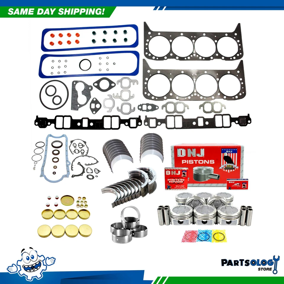 Kit de reconstrucción de motor DNJ EK3103D para 87-95 AM General Cadillac Blazer 5,7 L OHV 16v Foto 1 de 4