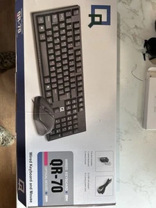 QR-70 Przewodowa klawiatura i mysz optyczna USB - Zdjęcie 1 z 3
