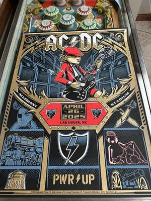Póster AC/DC CONCERT Power PWR Up Allegiant Stadium Las Vegas, NV #532/627 Foto 1 de 4