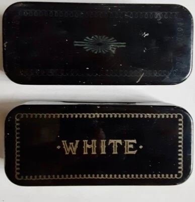 2 piezas vintage de máquina de coser blanca Co. en original Cajas metálicas Foto 1 de 4