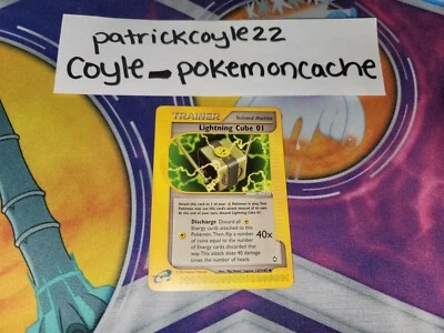 Lightning Cube 01 Uncommon Trainer Card Aquapolis 127/147 NM - Image 1 of 4