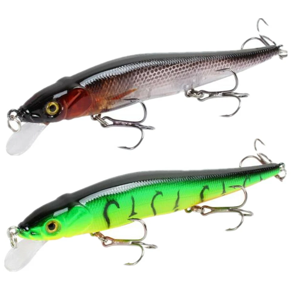 2PCS Minnow Fishing Lure 11.5cm 14g Floating Artificial Hard Bait Bass Saltwater - Image 1 of 1