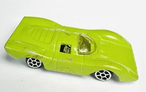 VINTAGE 1980s LIME GREEN FERRARI 312P WT 508 DIECAST 1:60 TIN TOYS MINI - Picture 1 of 5