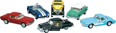 COLLEZIONE COMPLETA CON 6 AUTO D'EPOCA SCALA 1/32 DIE CAST MODELS KINSMART 12189 - Immagine 1 di 3