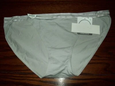 NUEVO CON ETIQUETAS BRAGAS BIKINI JOCKEY ALGODÓN ALLURE CUERDA ELÁSTICA GRIS 1627 020 M L Foto 1 de 2