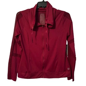 Daisy Fuentes Women Slim Fit Jacket size M sheer women front zip jacket. NWT - Picture 1 of 11