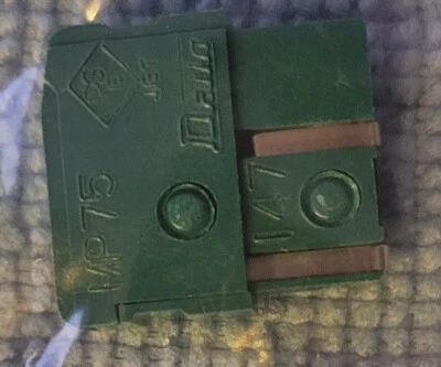 FANUC FUSIBLE VERDE RECTÁNGULO DAITO MP75 A60L-0001-0046#7.5 XGMF-09177 (5 PIEZAS) Foto 1 de 4