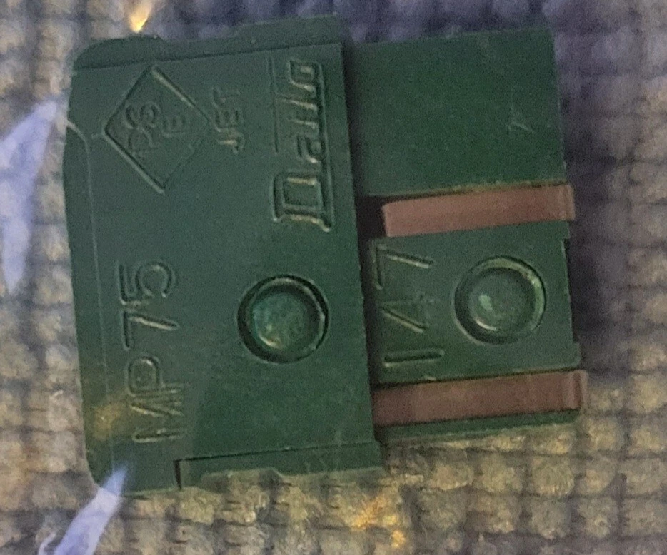 FANUC FUSIBLE VERDE RECTÁNGULO DAITO MP75 A60L-0001-0046#7.5 XGMF-09177 (5 PIEZAS) Foto 1 de 4